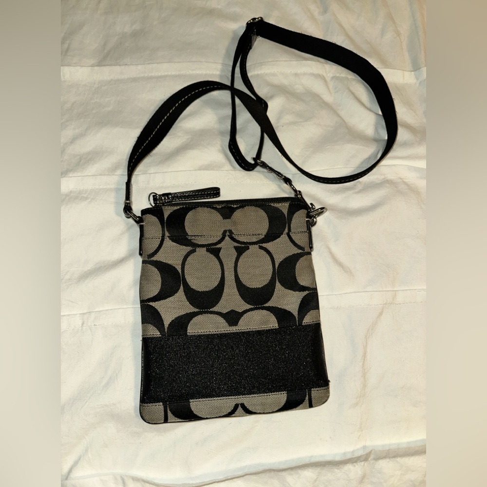 Coach Black and Gray Crossbody Bag - Picture 2 of 4